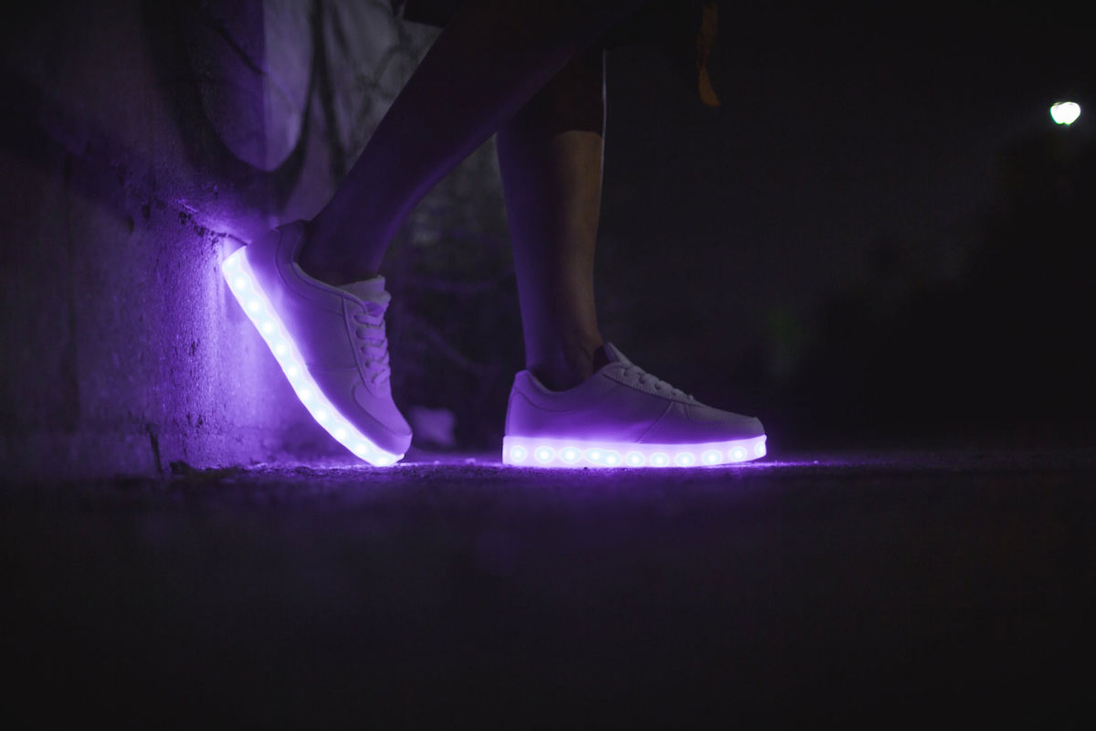 chaussures led